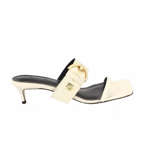 BY FAR Wmns Bettina Croc Embossed Mule 'White'