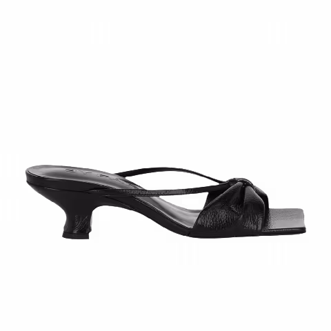BY FAR Wmns Freya Leather Heeled Sandal 'Black'