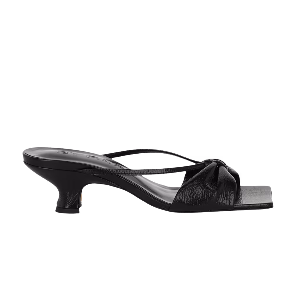 BY FAR Women's Freya Leather Heeled Sandal Black