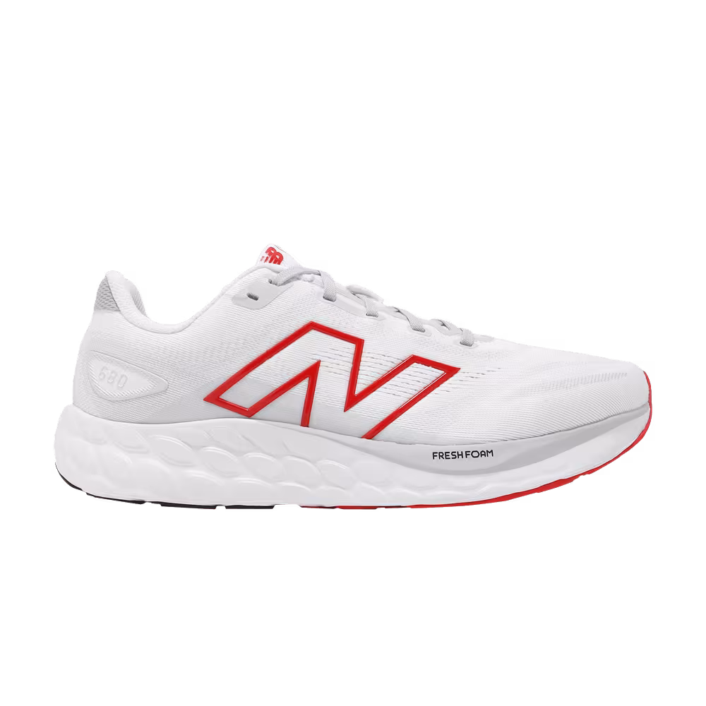 New Balance Fresh Foam 680v8 2E Wide White Red