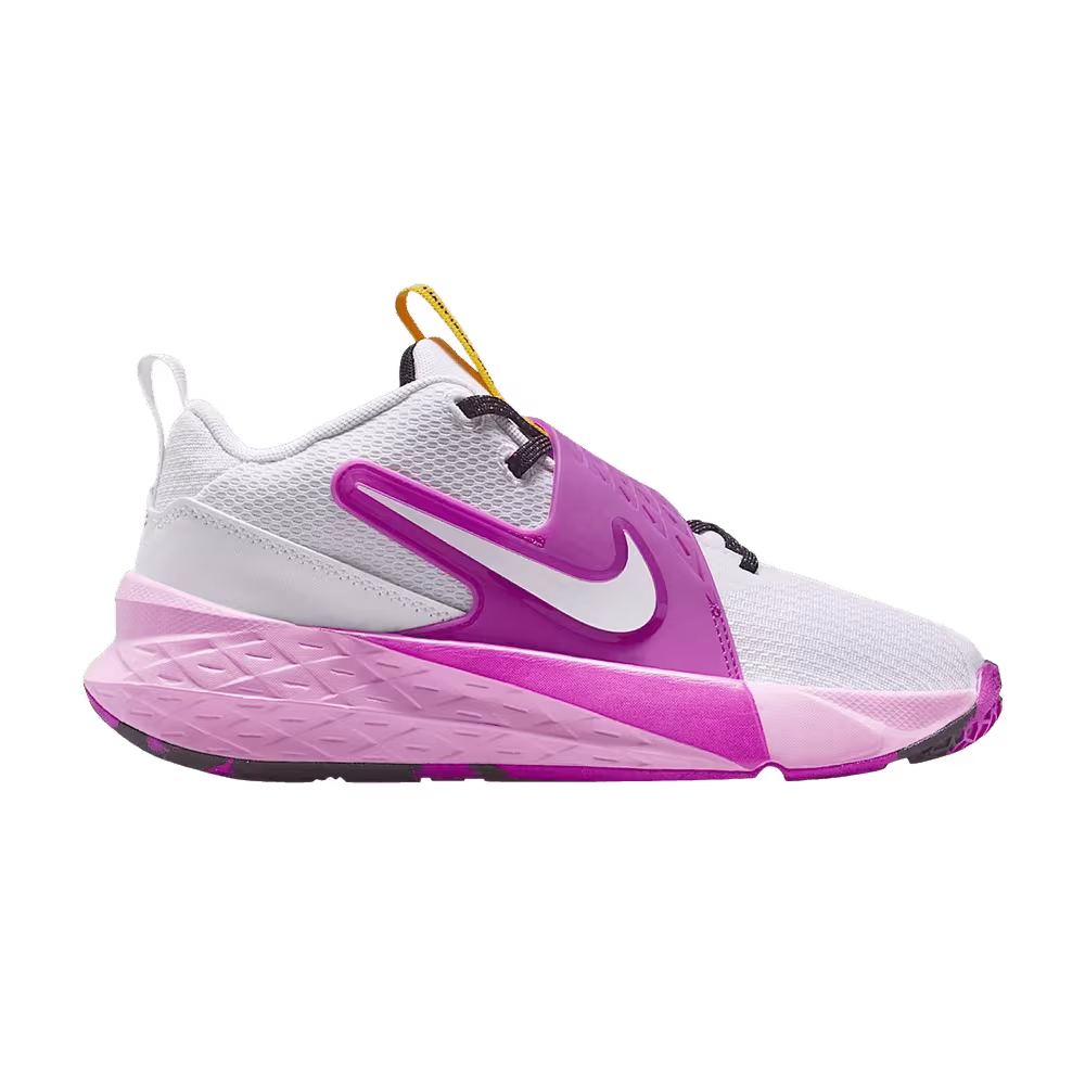 Nike Team Hustle D 12 GS White Vivid Purple