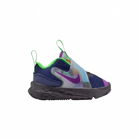 Nike Team Hustle D 12 TD 'Blue Void/Black/Green Strike/Vivid Purple'