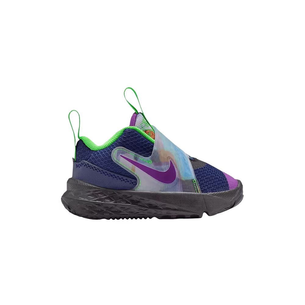 Nike Team Hustle D 12 TD Blue Void/Black/Green Strike/Vivid Purple