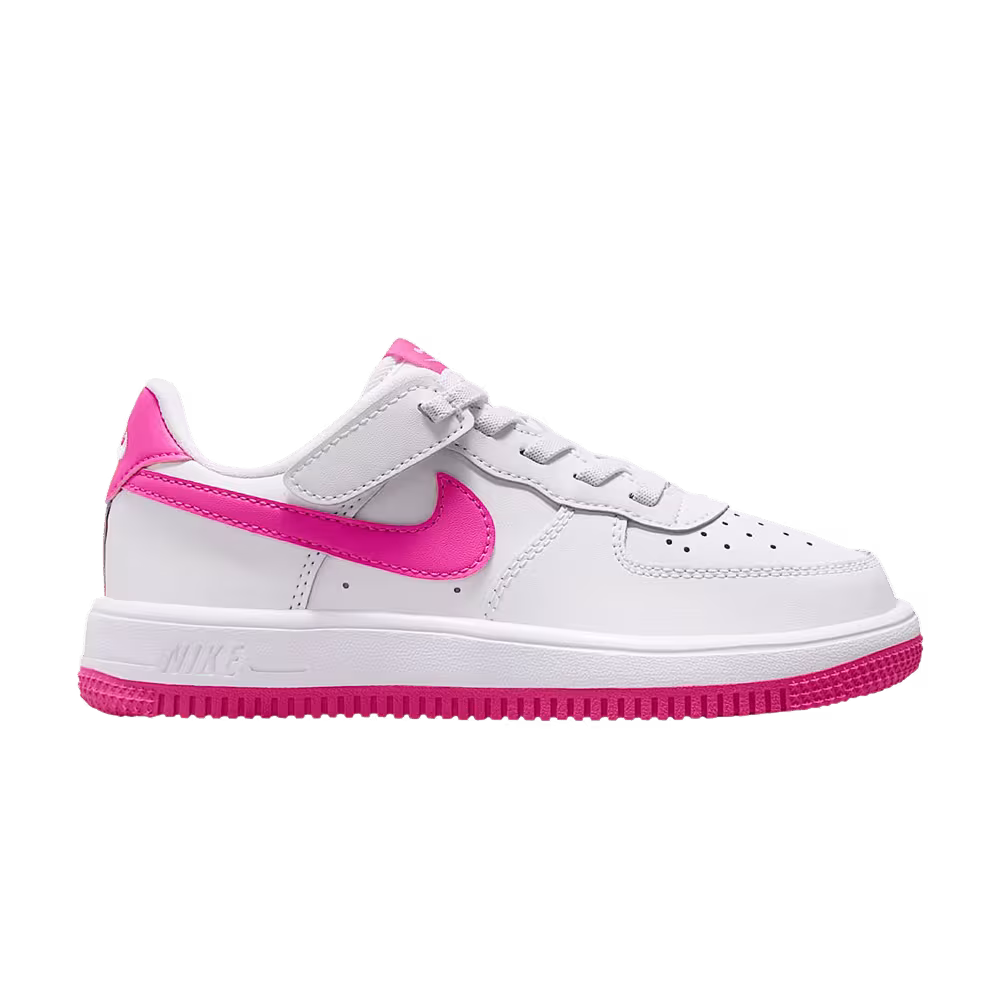 Nike Force 1 Low EasyOn PS White Laser Fuchsia