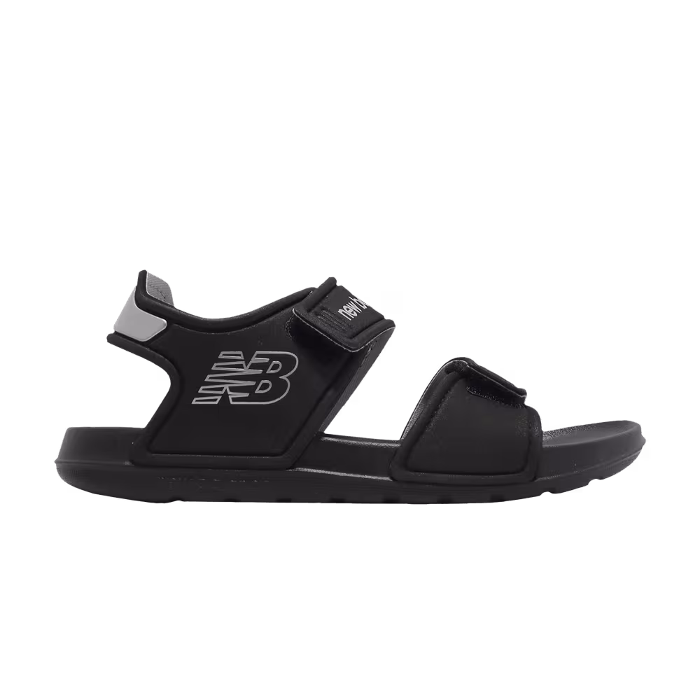 New Balance SPSD Sandal Big Kid Black Silver Metallic