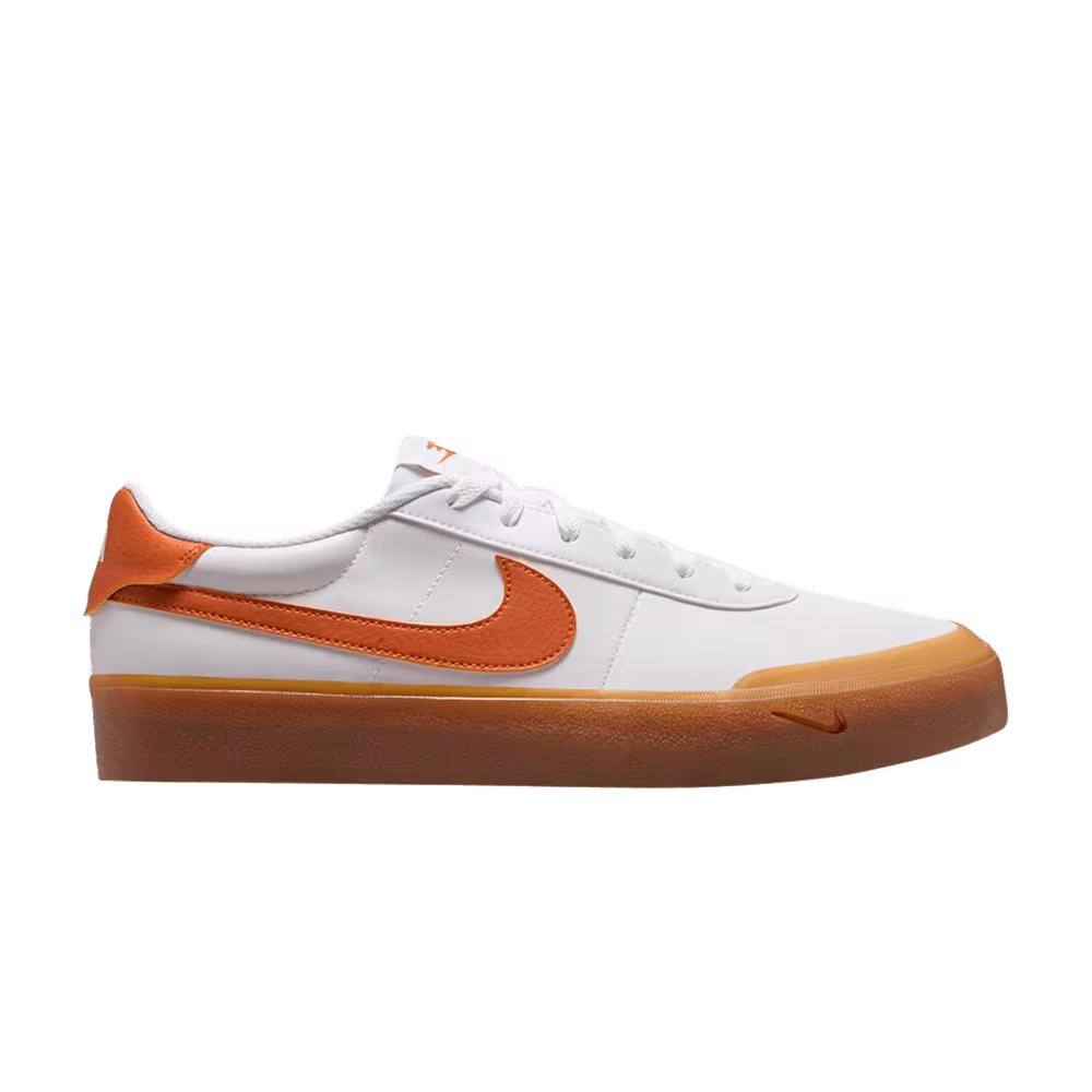 Nike Court Shot White Campfire Orange