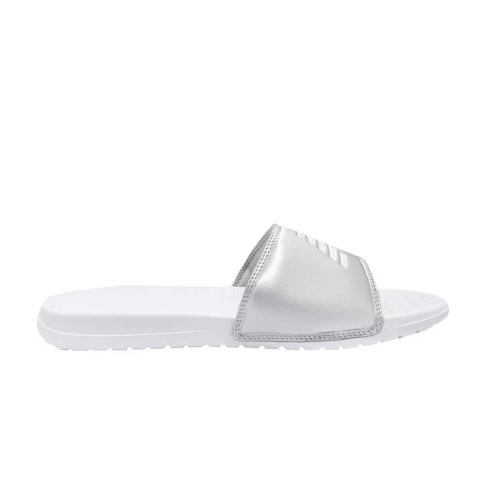 New Balance 130 Slides Silver White