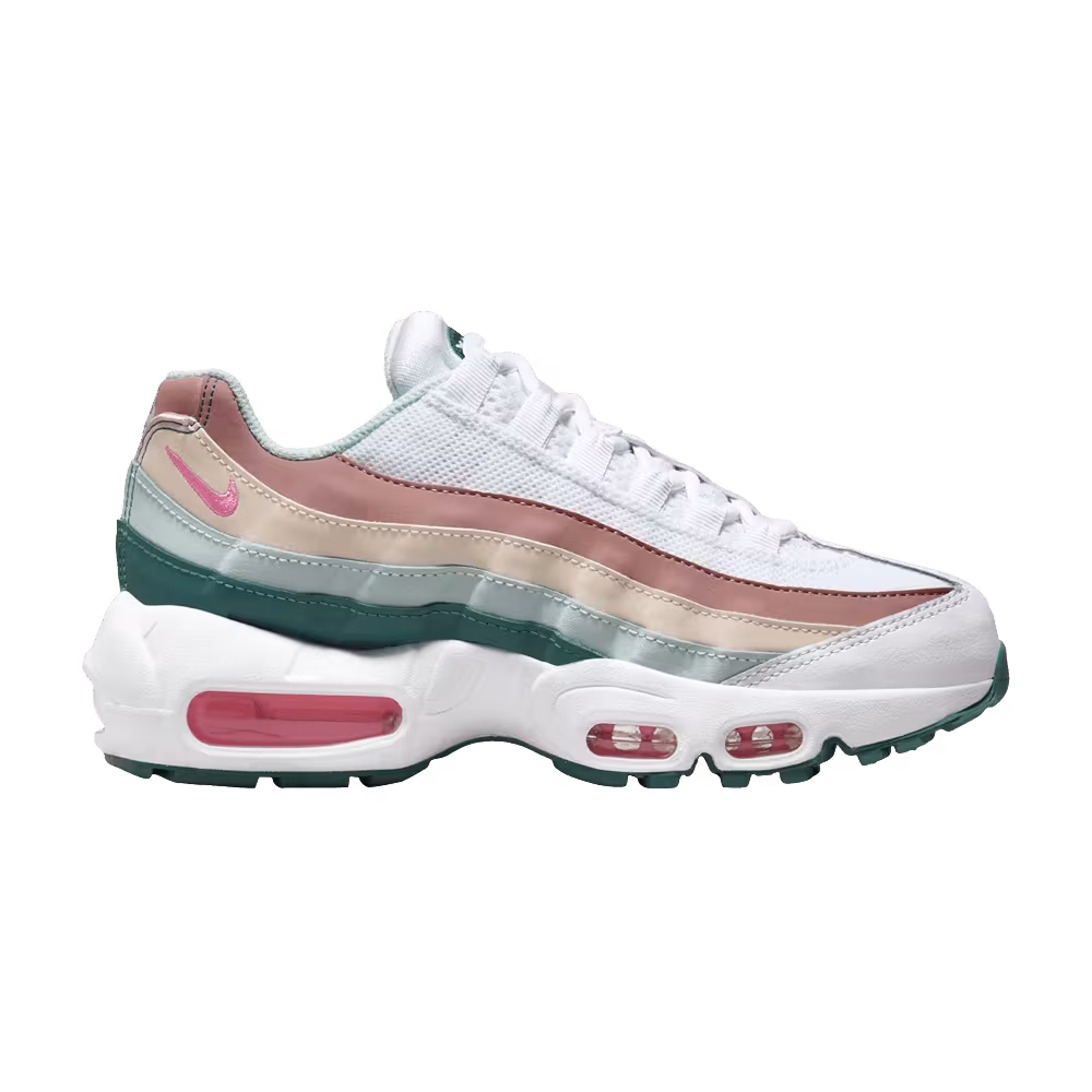 Nike Air Max 95 Recraft GS White Geode Teal Pink