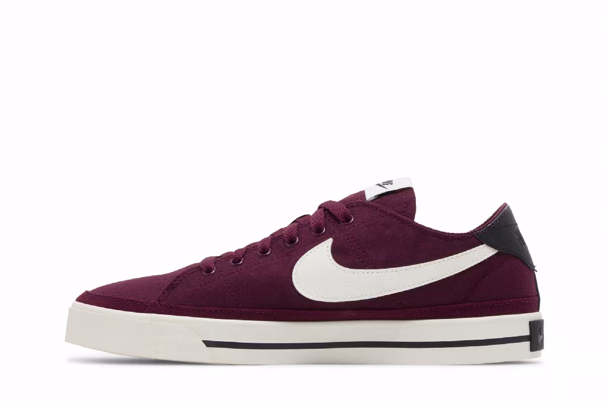 Nike Court Legacy Canvas Dark Beetroot, view 4