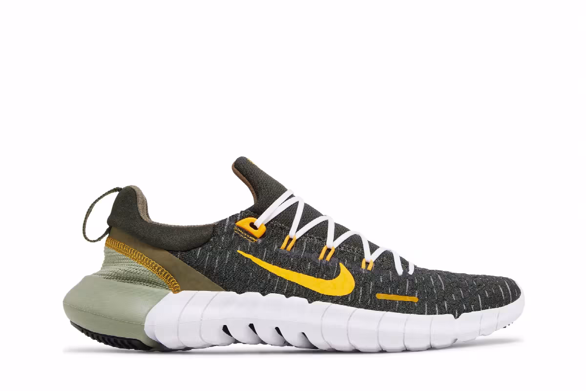 Nike Free Run 5.0 Next Nature Sequoia University Gold, view 2
