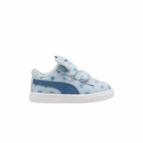 Puma Suede Classic Re-Bow Velcro Toddler 'Hearts - Frosted Dew'