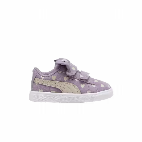 Puma Suede Classic Re-Bow Velcro Toddler 'Hearts - Pale Plum'