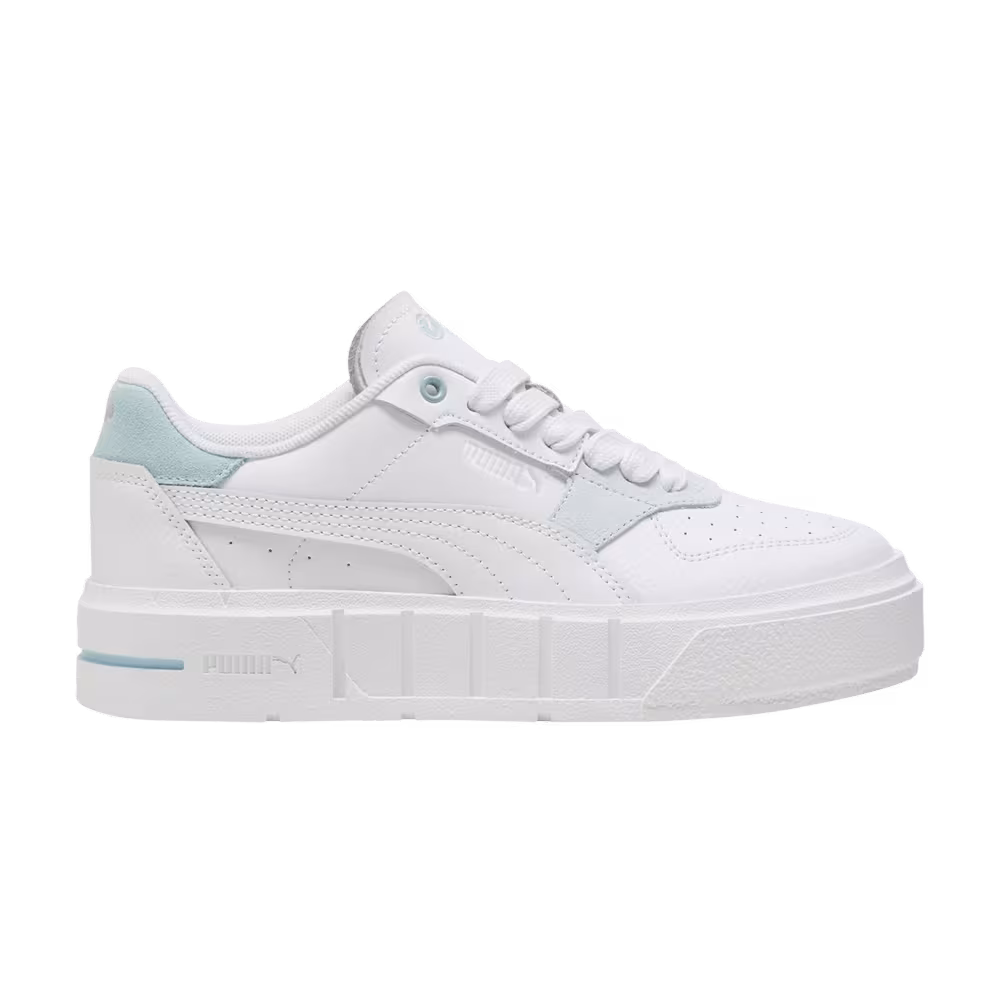 Puma Cali Court Match Big Kid White Turquoise Surf