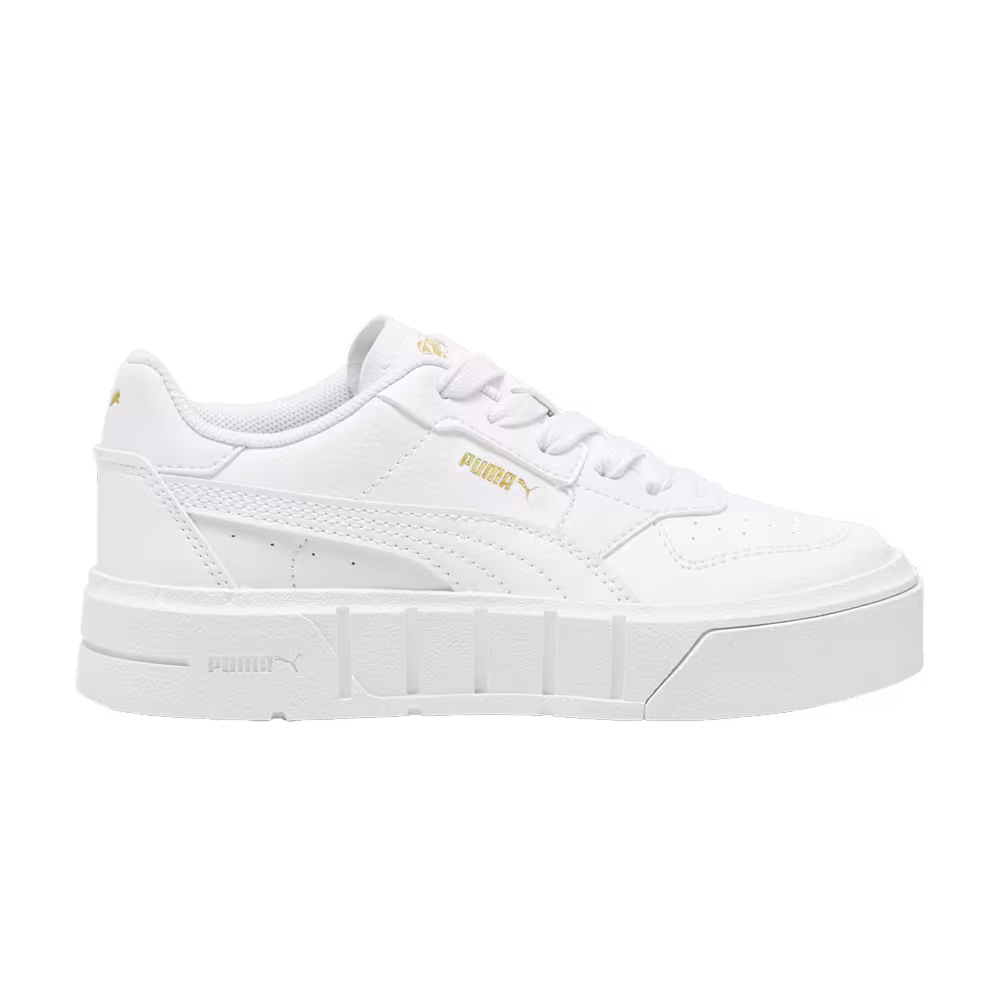 Puma Cali Court Little Kid White Gold