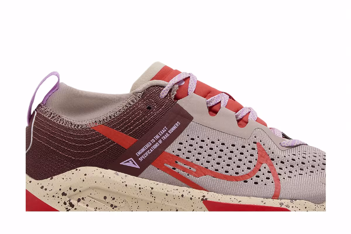 Nike Women's ZoomX Zegama Diffused Taupe Picante Red, view 3