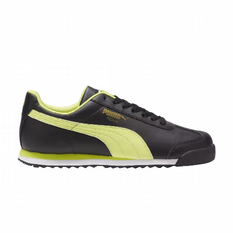 Puma Roma Basic Plus 'Black Lime Sheen'