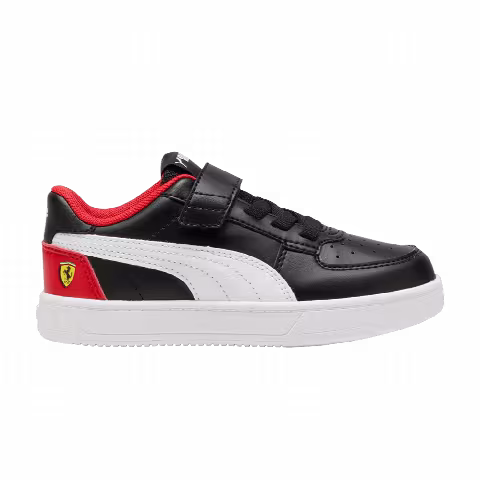 Scuderia Ferrari x Puma Caven 2.0 Little Kid 'Black Rosso Corsa'