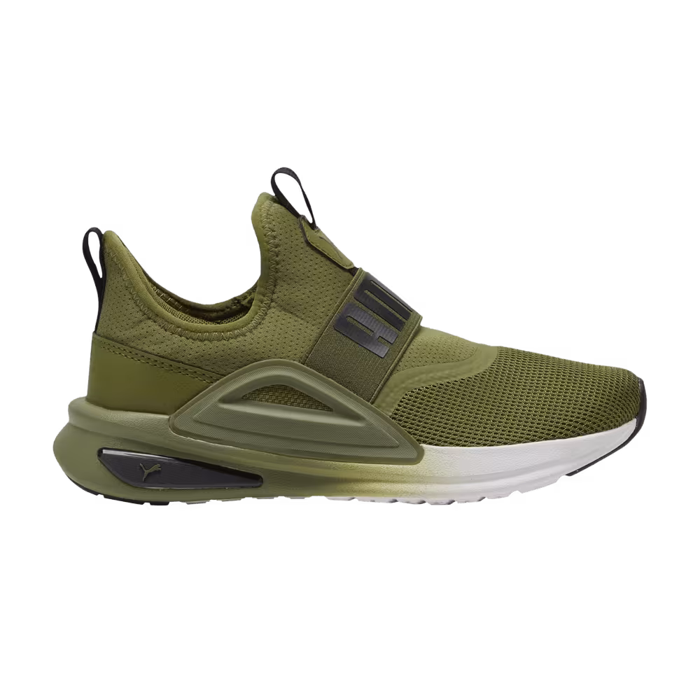 Puma Softride Enzo Evo Slip-On Little Kid Olive Green