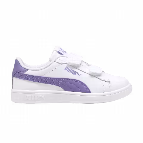 Puma Smash 3.0 Leather Velcro Little Kid 'White Lavender Alert'