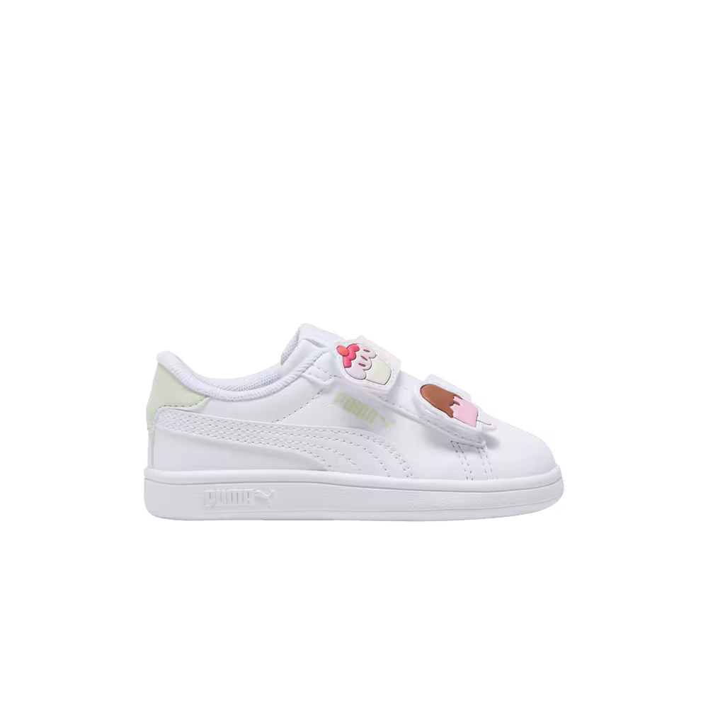 Puma Smash 3.0 V Infant Badges - White Green Illusion