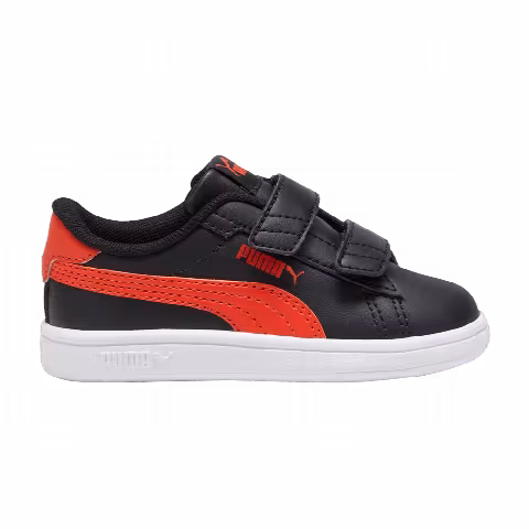 Puma Smash 3.0 Leather Velcro Toddler 'Black Red'