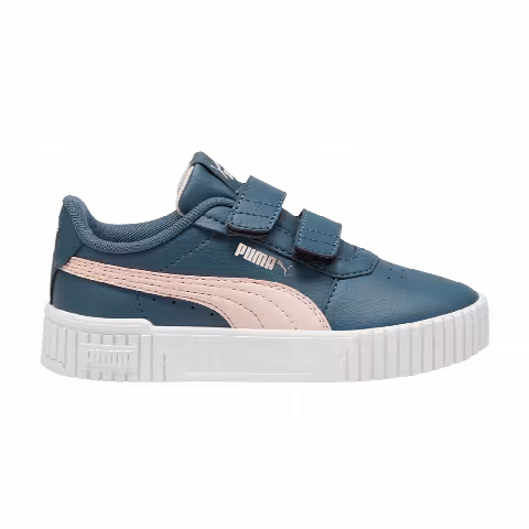 Puma Carina 2.0 Velcro Little Kid 'Grey Skies Island Pink'