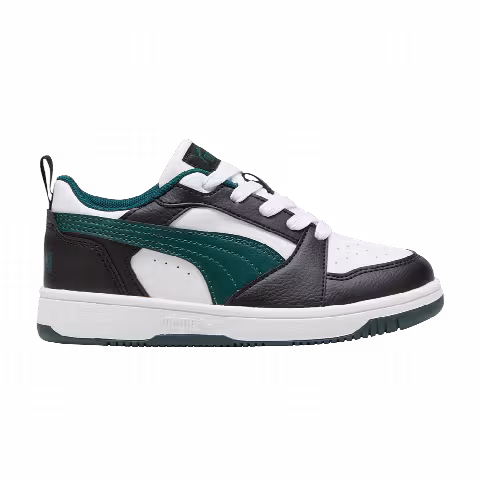 Puma Rebound V6 Low Little Kid 'Black Dark Myrtle'