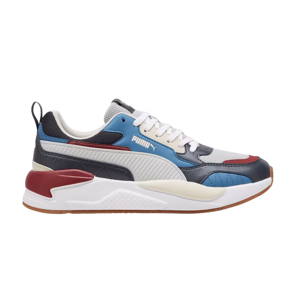 Puma X-Ray 2 Square Glacial Grey Blue Intense Red