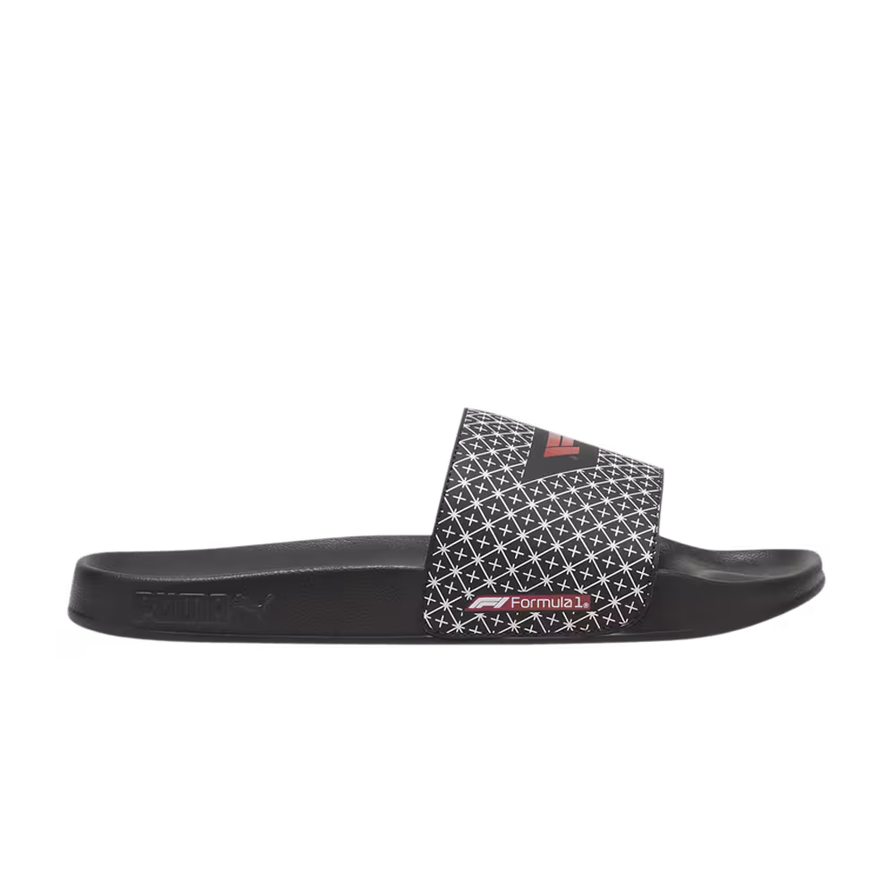 Formula 1 x Puma Leadcat 2.0 Slide Black Pop Red