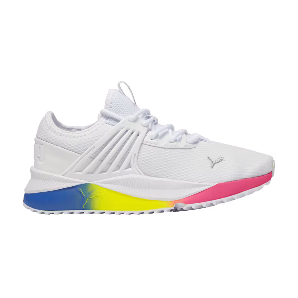 Puma Women's Pacer Future White Rainbow Gradient