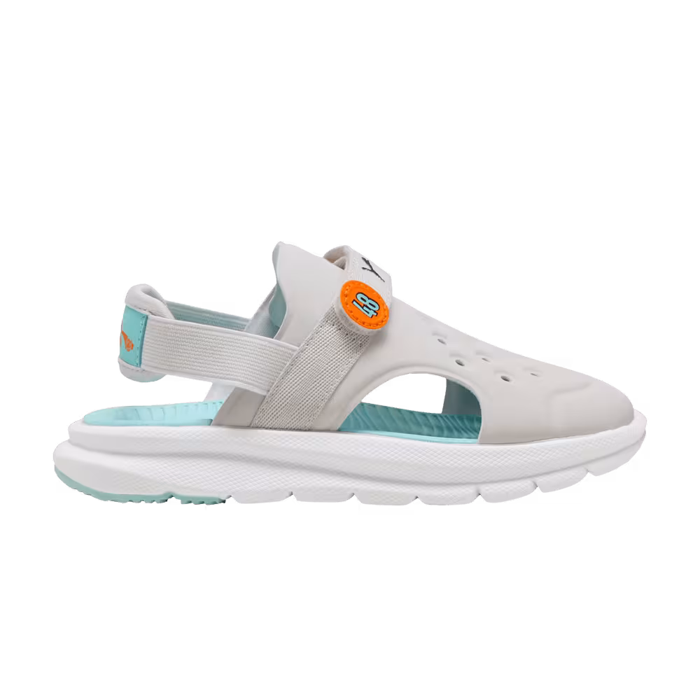Puma Evolve Poised2Race Sandal Little Kid Feather Grey