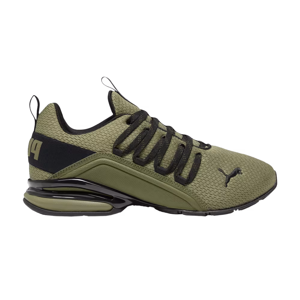 Puma Axelion Refresh Wide Dark Green Moss Black