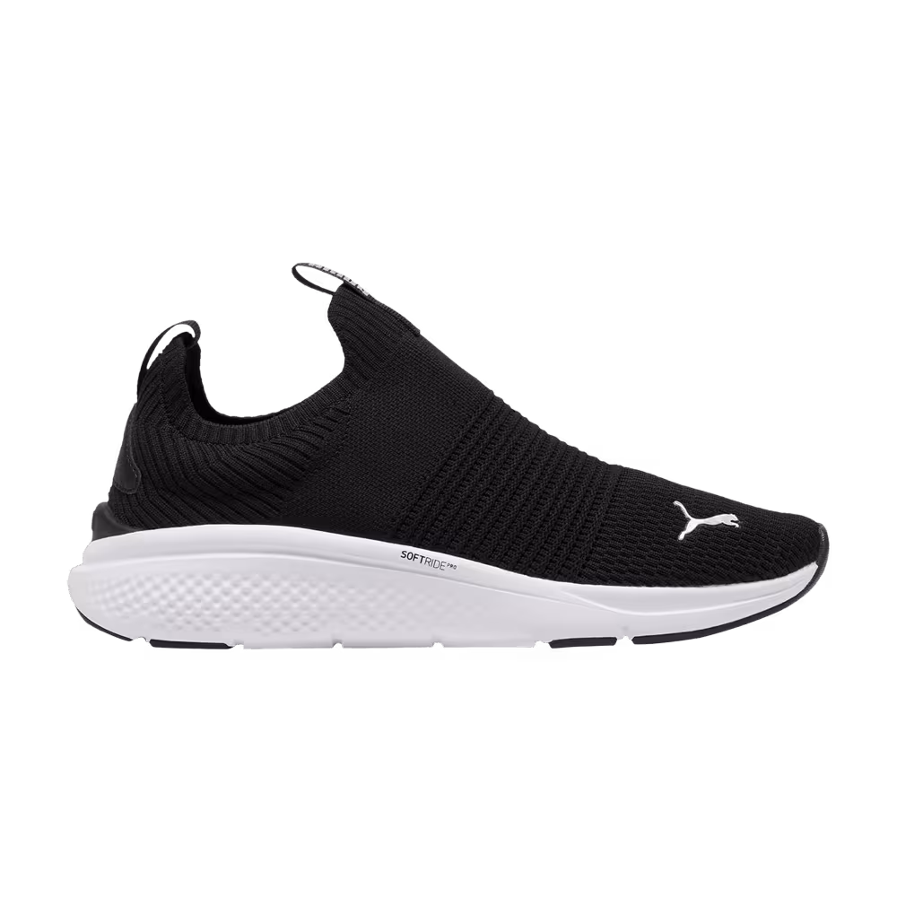 Puma Women's Softride Pro Echo Slip-On Black White