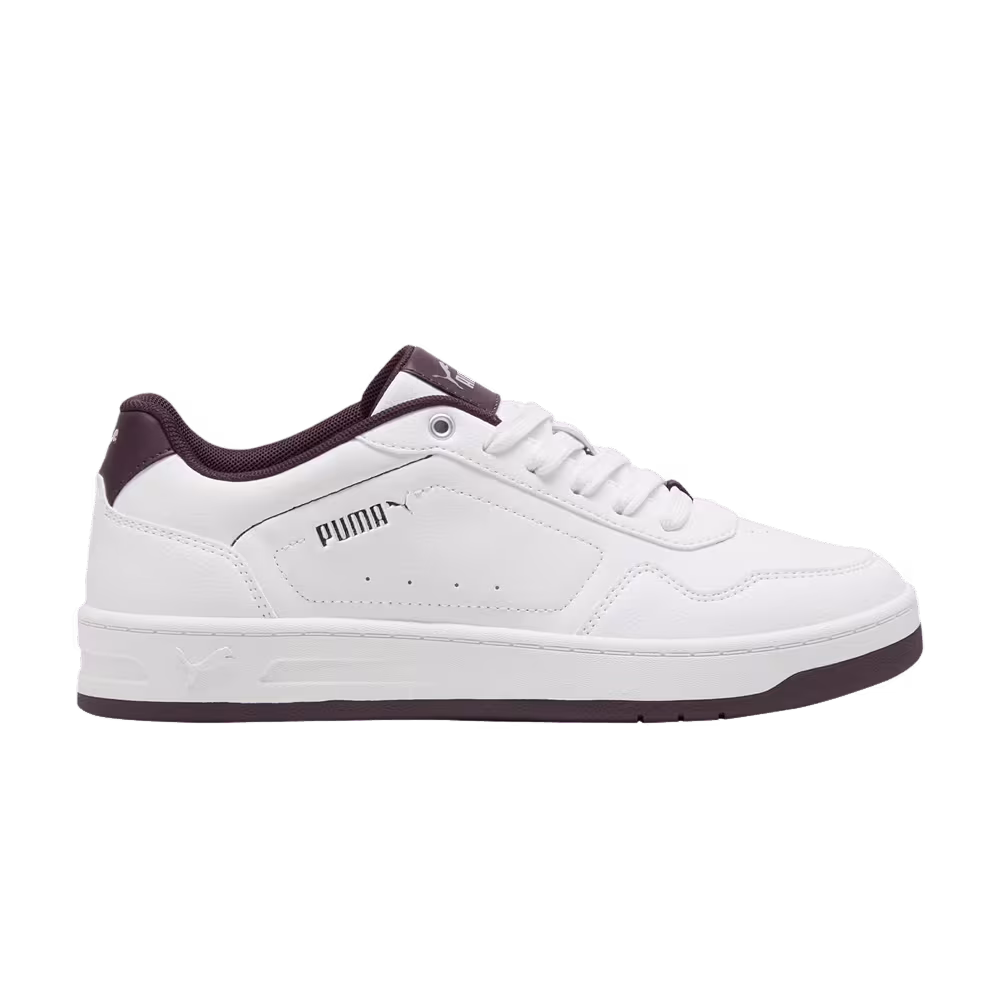 Puma Women's Court Classy White Midnight Plum