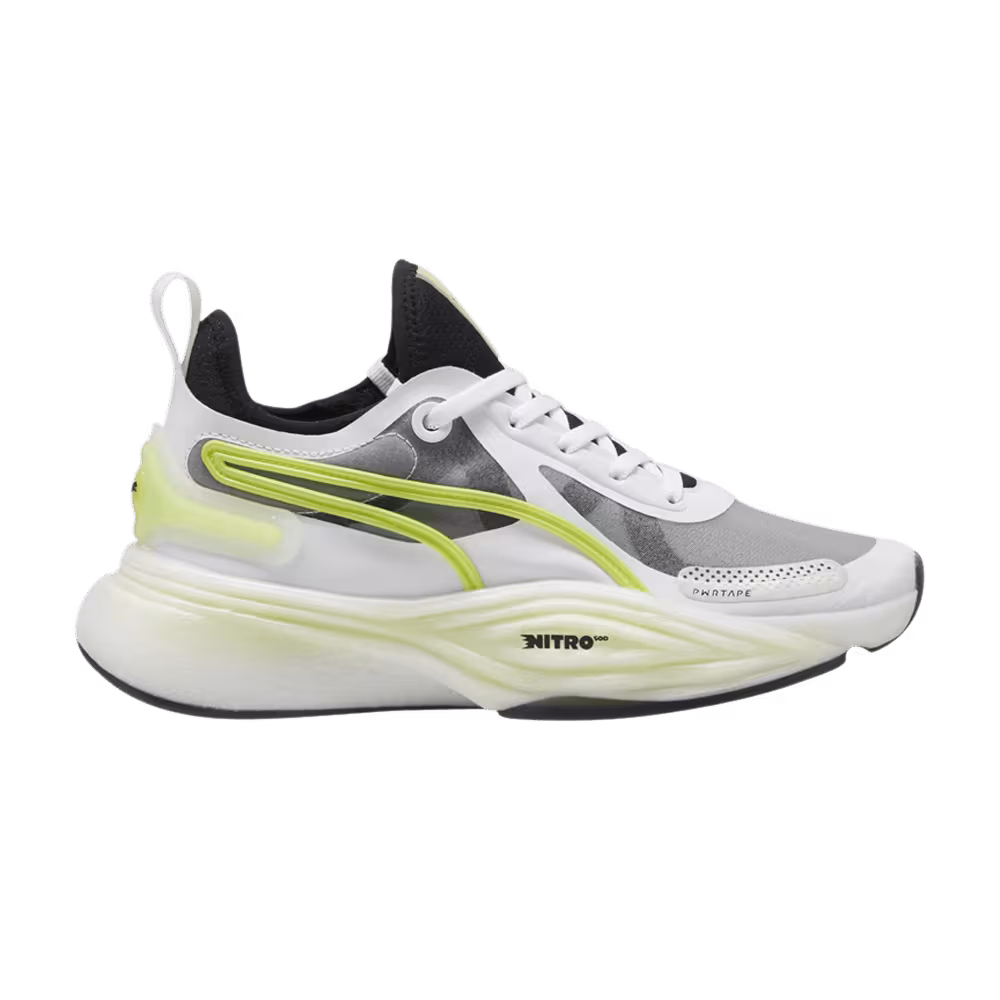 Puma Women's PWR XX Nitro Squared White Lime Pow