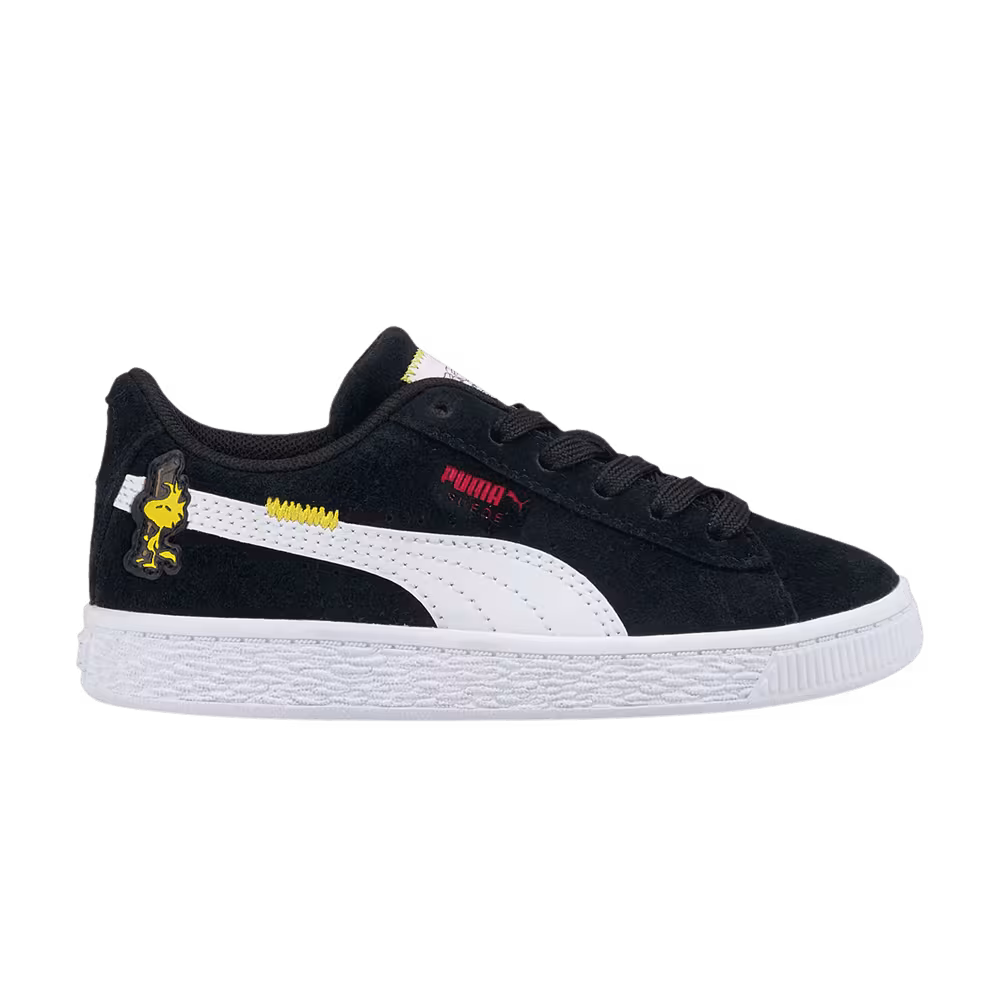 Puma PEANUTS x Suede Classic 21 Little Kid Snoopy, Woodstock and Charlie Brown