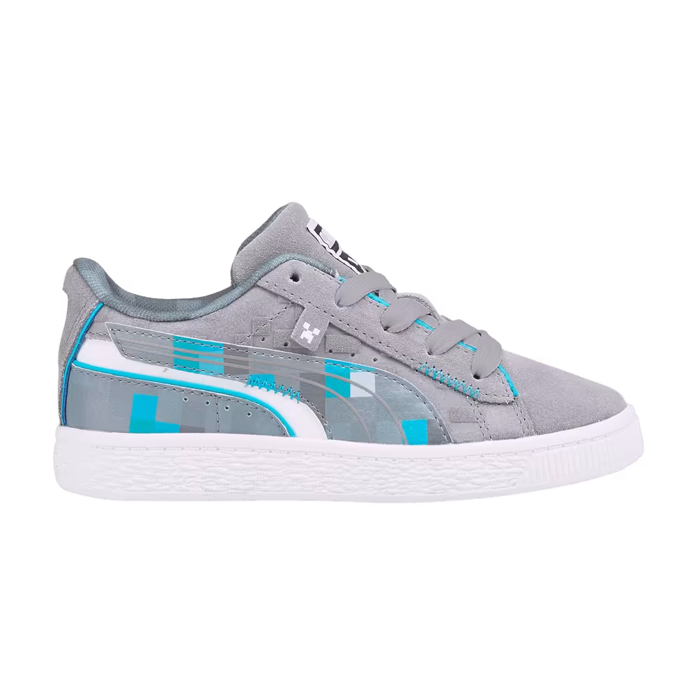 Minecraft x Puma Suede Little Kid Diamond Block