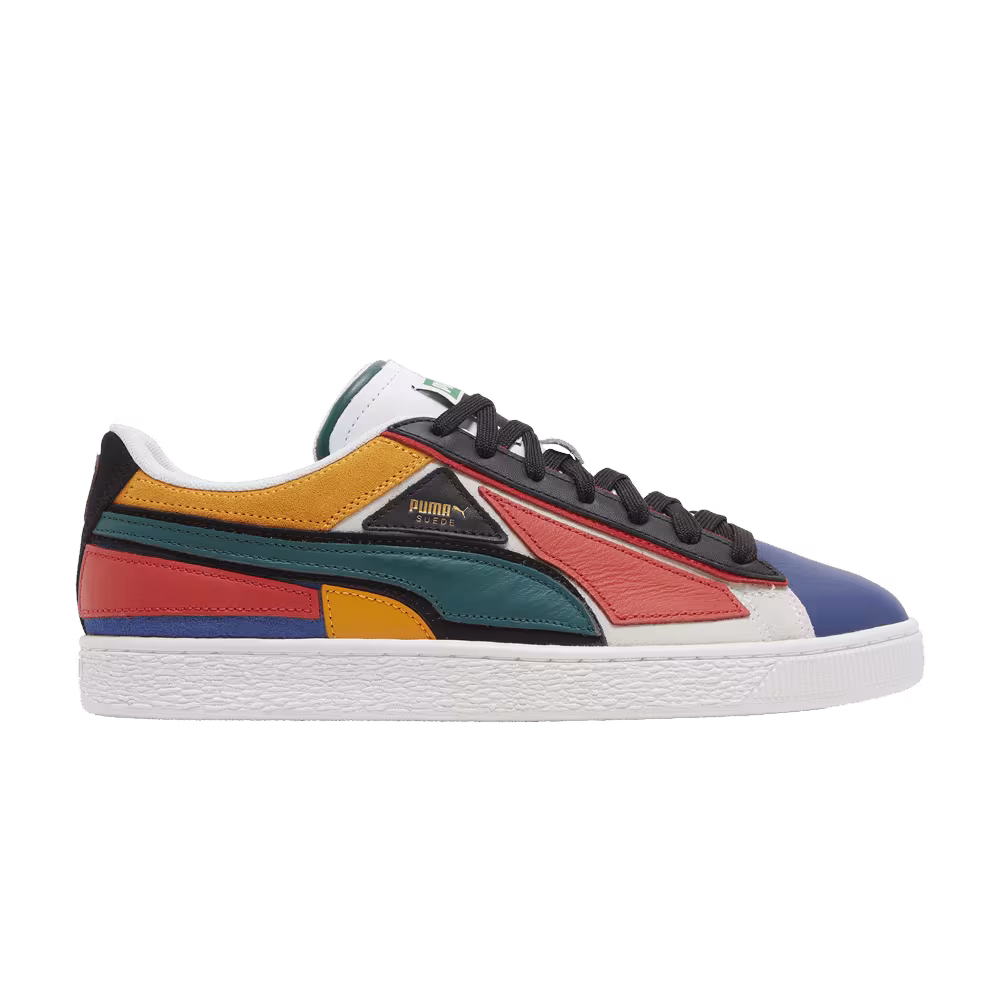 Puma Suede Layers - Blazing Blue Varsity Green