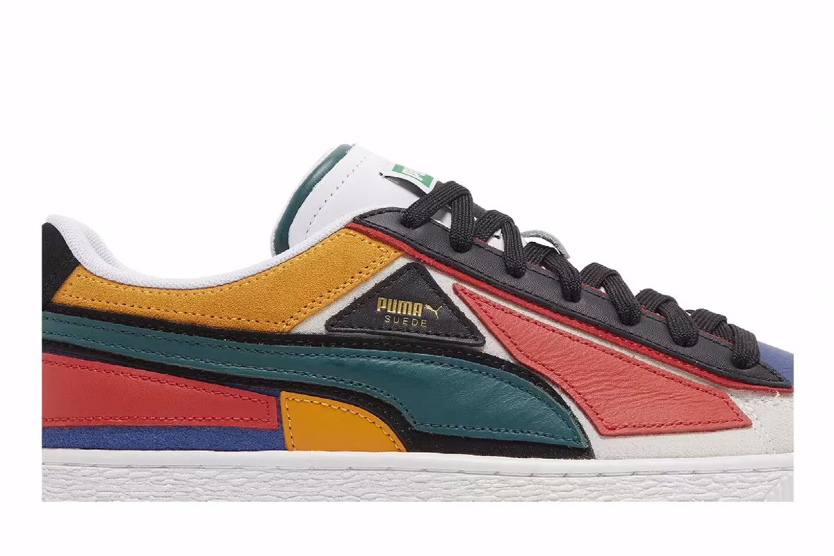 Puma Suede Layers - Blazing Blue Varsity Green, view 3