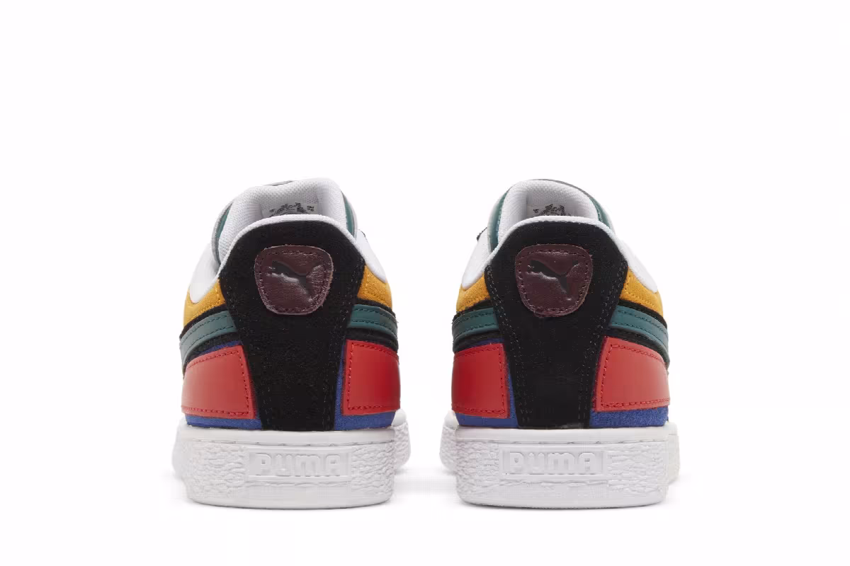 Puma Suede Layers - Blazing Blue Varsity Green, view 7