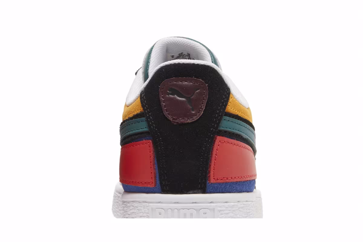 Puma Suede Layers - Blazing Blue Varsity Green, view 8