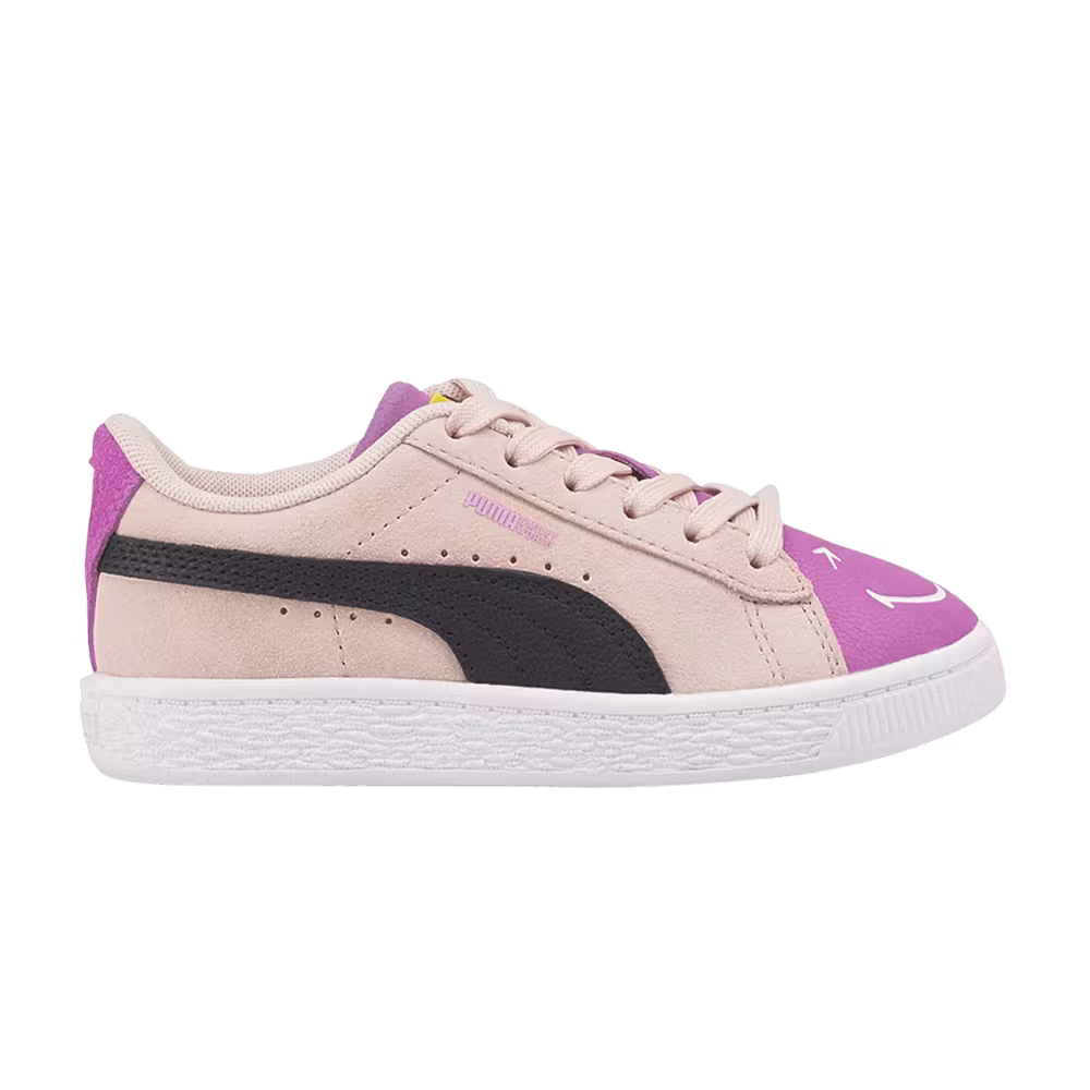 SmileyWorld x Puma Suede Little Kid Rose Quartz Mauve Pop