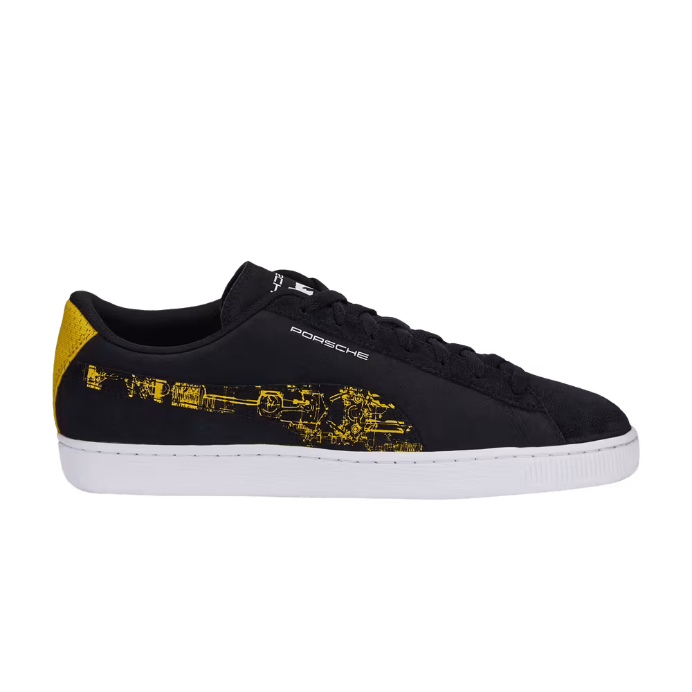 Porsche Legacy x Puma Suede Black Lemon Chrome