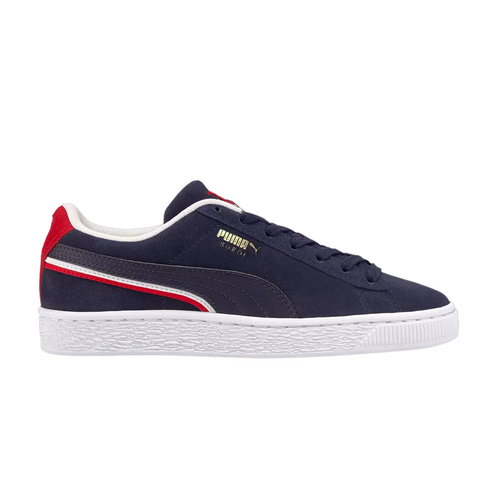 Puma Suede Triplex Jr Peacoat High Risk Red