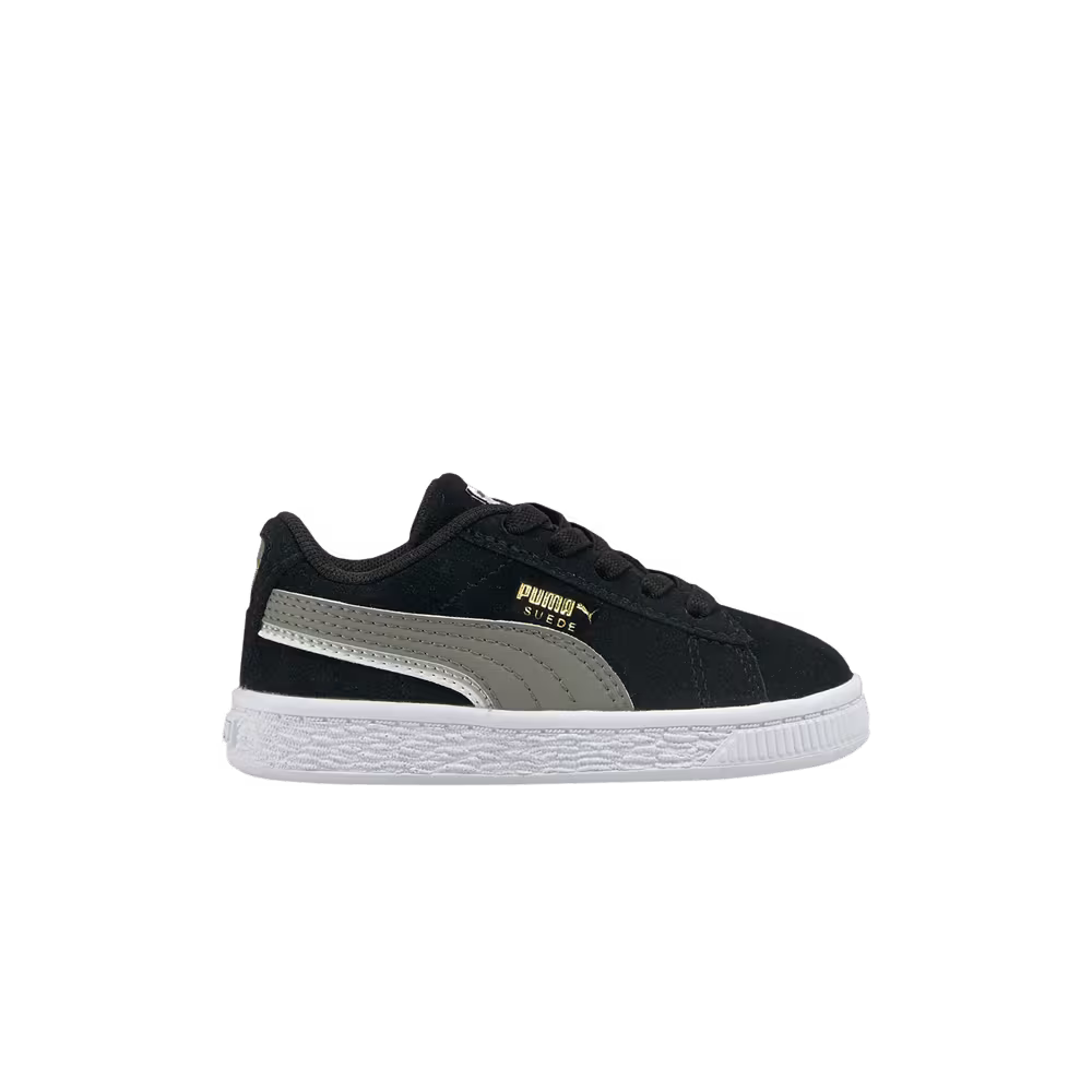 Puma Suede Triplex Infant Black Steel Grey