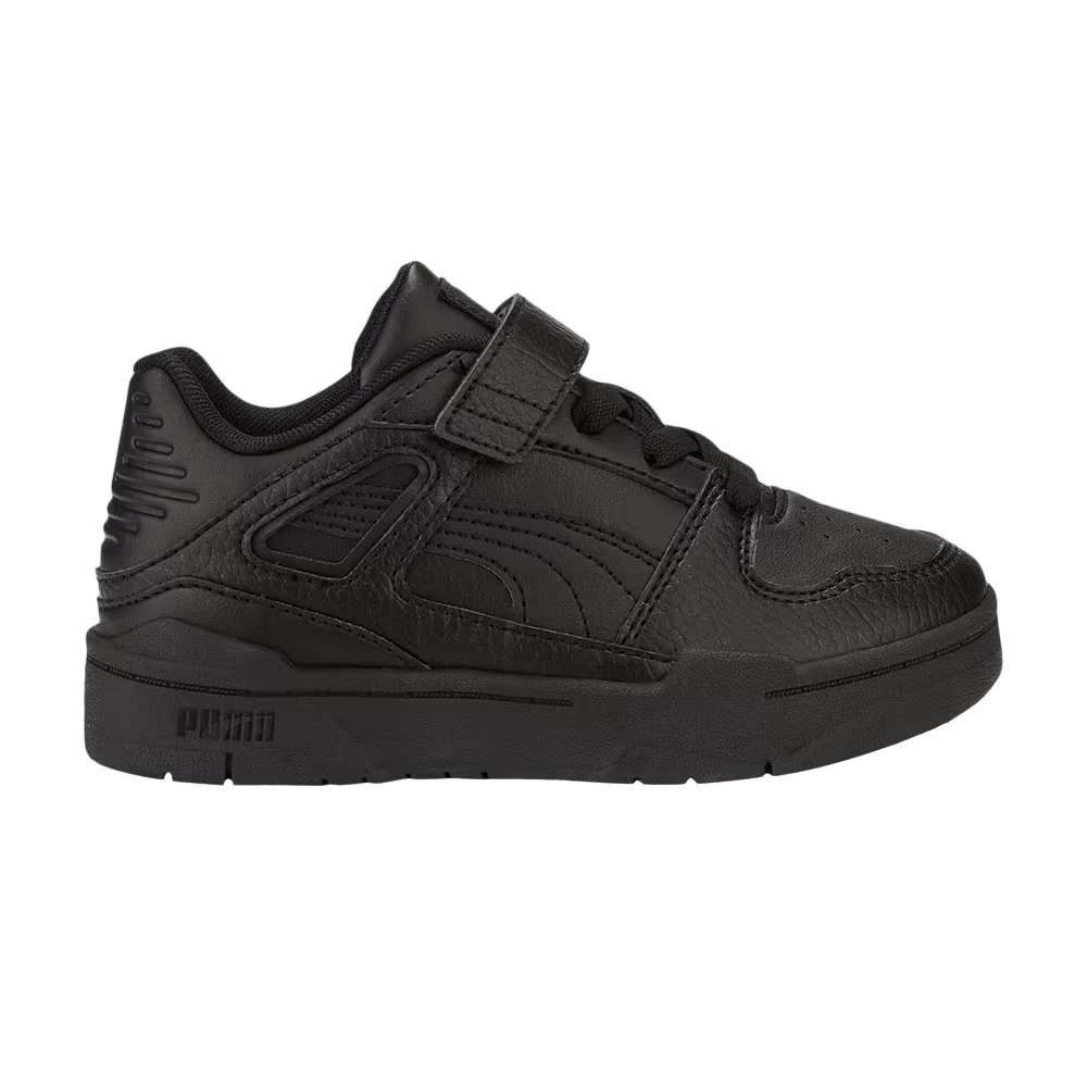 Puma Slipstream Leather Little Kid Triple Black