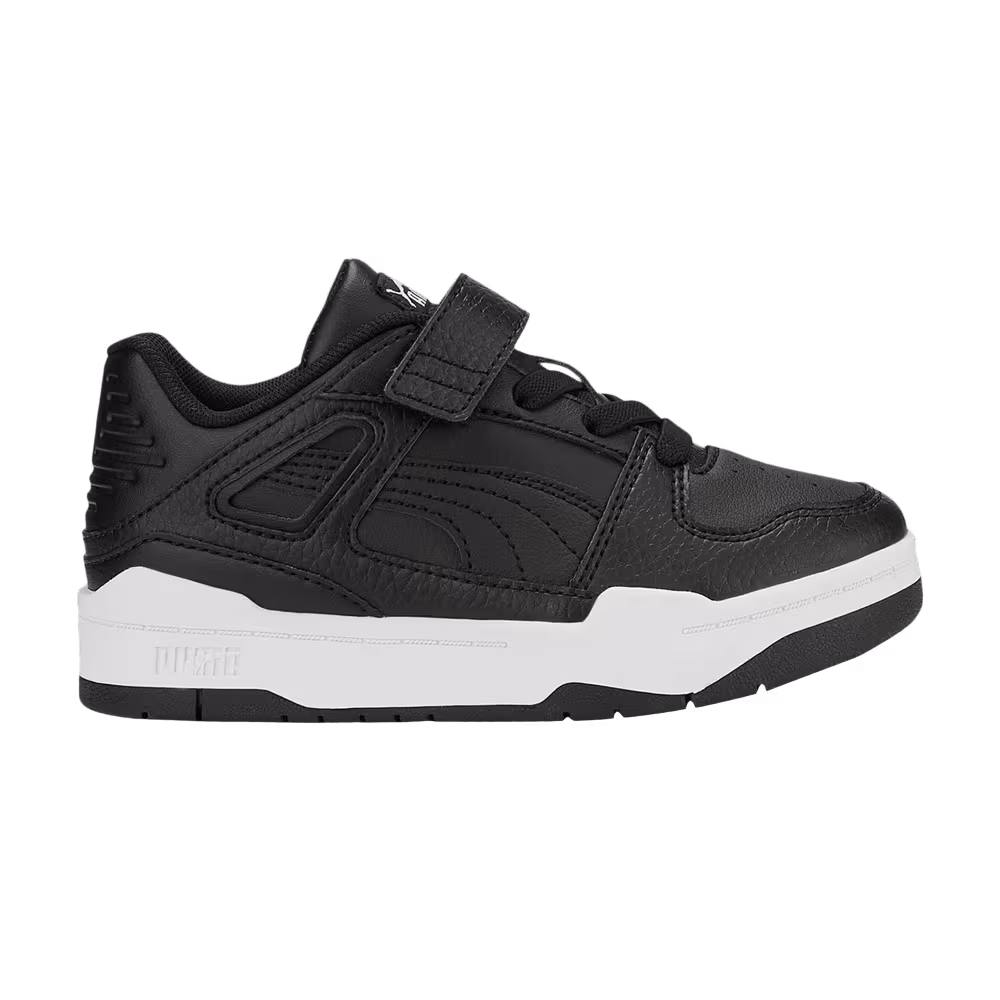 Puma Slipstream Leather Little Kid Black White