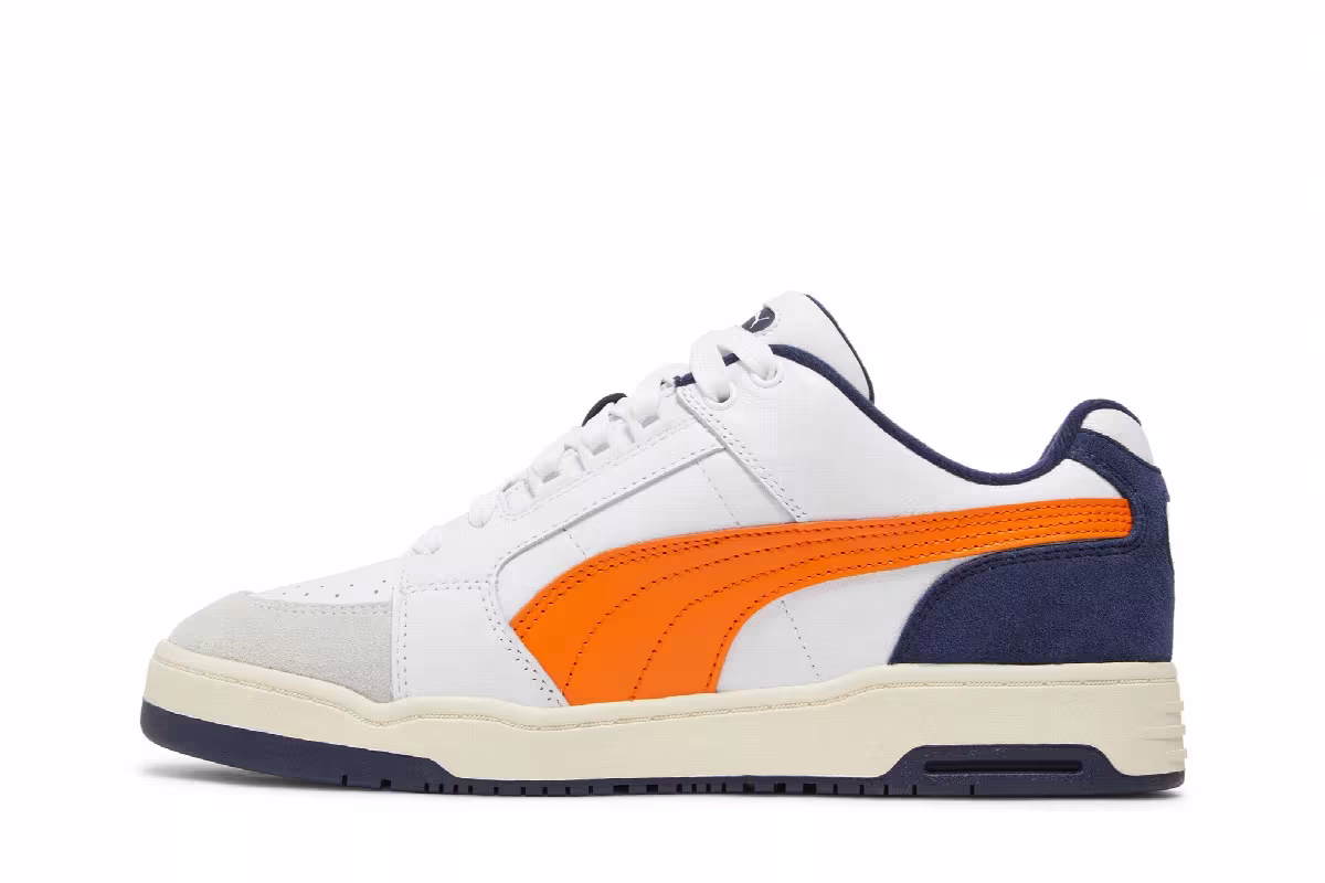 Puma Slipstream Lo White Vibrant Orange, view 4