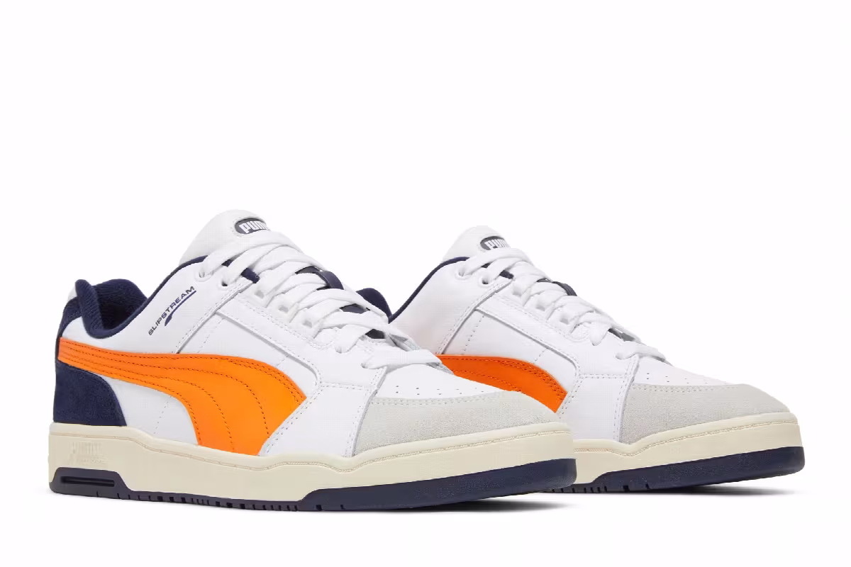 Puma Slipstream Lo White Vibrant Orange, view 9