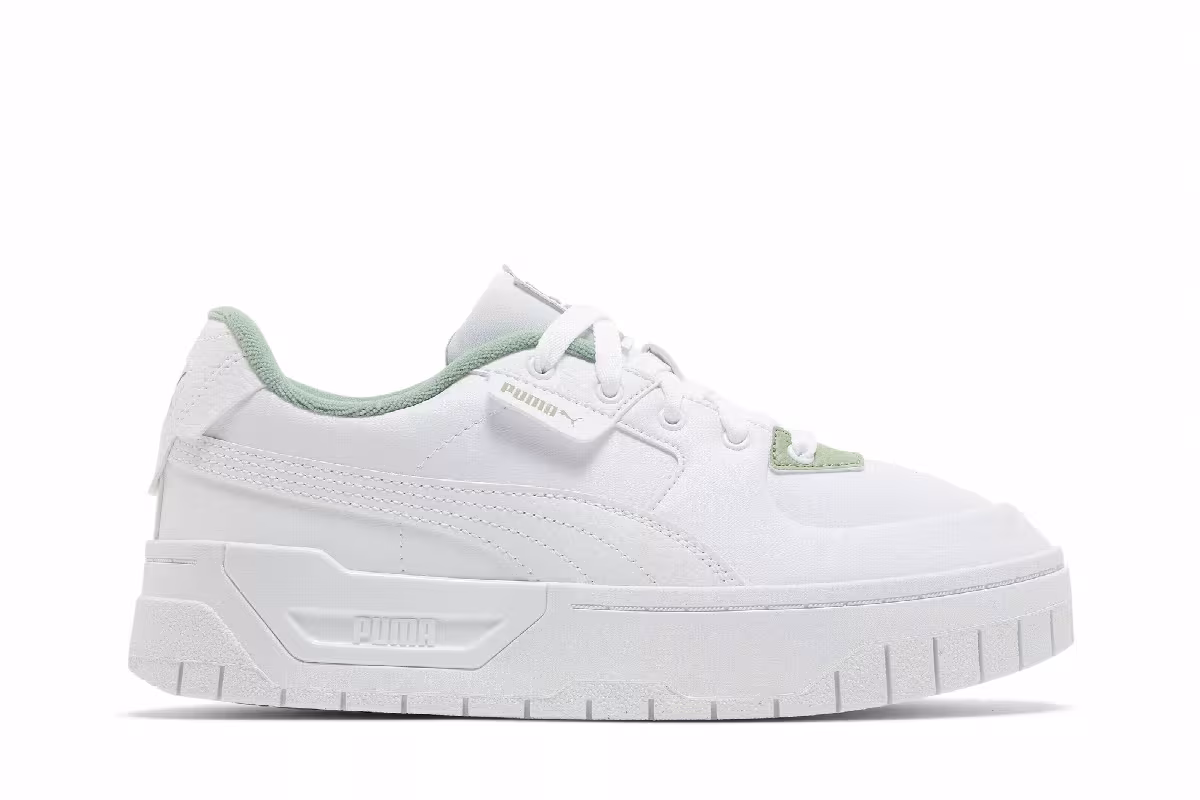 Puma Women's Cali Dream Terry White Dusty Green, view 2